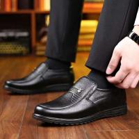 Zapatos planos transpirables informales con un solo botón a la moda británica de negocios de piel de vaca con punta redonda para hombre - details 2