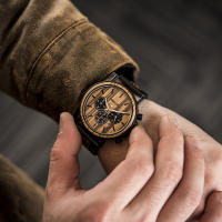 Reloj de Madera para Hombre DODO DEER – Reloj de Cuarzo Multifuncional Personalizado, Estilo Clásico y Elegante - details 6