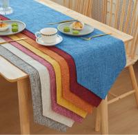 Bonenjoy, 1 pieza, camino de mesa de lino y algodón, Color sólido, decoración para mesa de comedor, banquete, mantel para el hogar, 30x16 0/30x18 0/30x21 0/30x240cm - details 1