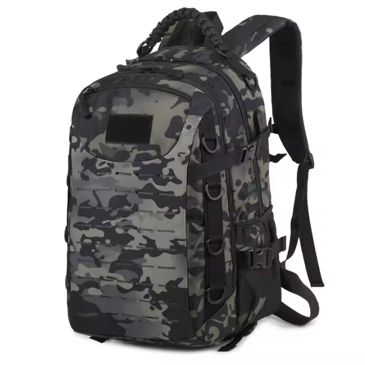 Mochila táctica para hombre, mochila Oxford multifuncional impermeable, mochila de camuflaje para acampar al aire libre, mochila de senderismo juvenil - 1