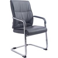Ottomano de Estilo Cantiléver Diseño de Oficina con Brazo Reposador y Base Metálica Color Gris - details 0