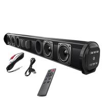 Barra de sonido inalámbrica con Bluetooth, sistema de altavoces con cable, sonido estéreo envolvente para cine en casa, proyector de TV - details 0