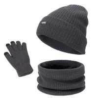 Conjunto de bufanda de punto para hombre y mujer, gorro térmico cálido, grueso, para invierno - details 5