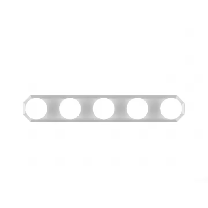 Luz de espejo LED - 5 bombillas LED - Estilo Hollywood - Luz de maquillaje - regulable - USB - 1