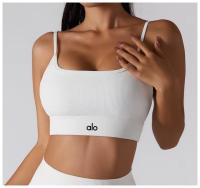 Alo yoga ropa chaleco mujer fitness deportes running sujetador reunión espalda belleza tirantes lencería entrenamiento top - details 2