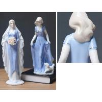 Figura de cerámica de la diosa dama, decoración del hogar, artesanía, adorno de boda - details 2