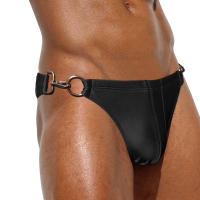 Jessborn-bañador sexy con cierre de metal para hombre, ropa de baño de liberación rápida, cintura baja, secado rápido - details 11