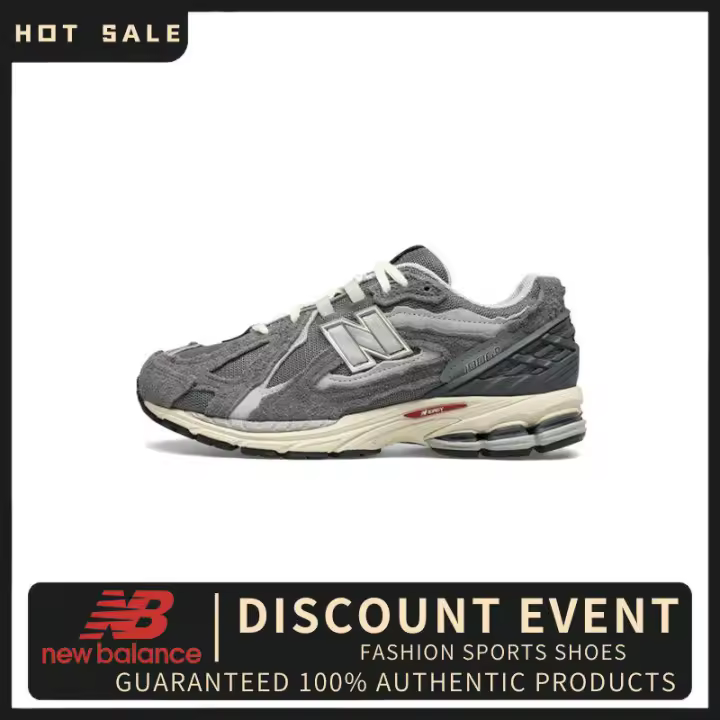 NB 1906R Gris " 100% ZAPATILLAS AUTÉNTICAS M1906DA VENTA DE DESCUENTO POR TIEMPO LIMITADO apliques LETEN - 1
