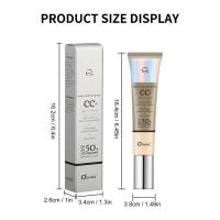 CC Cream con 50, crema correctora de color, protector solar SPF 50, base de cobertura total, base ligera hidratante - details 14