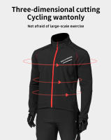 Jersey de Ciclismo ROCKBROS para Hombres y Mujeres Set de Ropa de Esquí con Forro Polar Térmico a Prueba de Lluvia y Viento Material de Terciopelo 100% y Poliéster 80% con Cierre de Cremallera - details 6