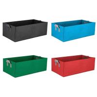 Cama alta de tela para jardín, bolsa de fieltro cuadrada para plantar flores, ETA de verduras con asa, plantación, 1 pieza - details 8