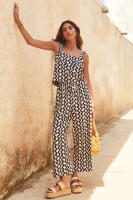 "Conjunto de Verano Mujer 2025 Miravia |   Top Escote Cuadrado Estampado + Pantalón Pierna Ancha |   Conjunto 2 Piezas Elegante |   Moda Playa y Ciudad |   Traje Fresco y Cómodo" - details 5