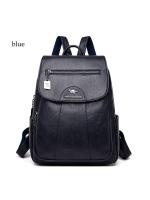 Mochila De Cuero Suave Para Mujer En 5 Colores Bolsa De Hombro Vintage Casual Viaje Mochila De Escuela Bolsa Para Damas - details 11
