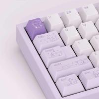 Star Dogs Theme Keycap Set 143key PBT Custom Cute Purple Pink Cap Cherry Profile Gaming KeyCap for nical Keyboard - details 0