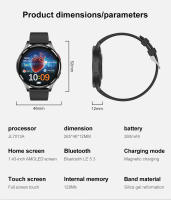 Reloj Inteligente de Glucosa en Sangre Nuevo 2024 para Hombres y Mujeres con Bluetooth y Medición de Presión Arterial ECG+PPG Resolución de Pantalla AMOLED Marca COTAUL - details 19