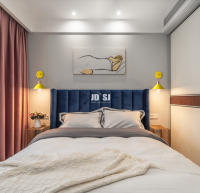 Lámpara de pared nórdica Lámpara de dormitorio con interruptor AC 220V aplique colorido,Bombilla no incluida - details 6