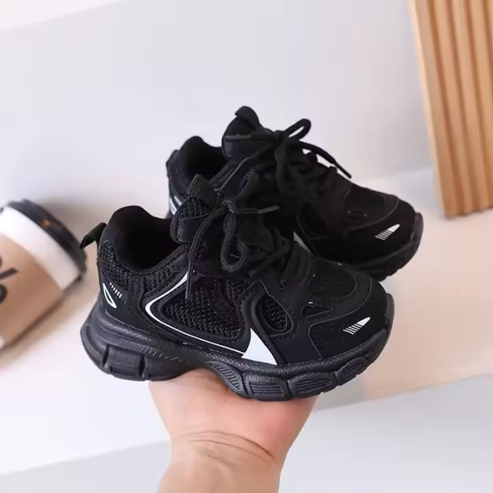 Calzado deportivo transpirable para niños y niñas, a la moda para todas las estaciones, para correr, ocio y uso escolar informal. - 1