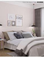 Papel tapiz blanco autoadhesivo de barro diatós, tela no tejida gruesa, pegatina de pared tridimensional 3D para dormitorio - details 14