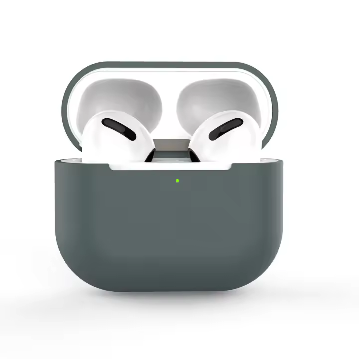 Fundas y cubiertas para auriculares inalámbricos, cubierta suave ultrafina, silicona líquida dividida para IOS 3 - 1
