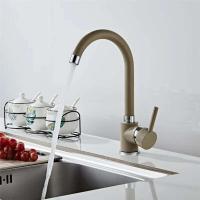 Grifo de oro rosa/negro/cromado mezclador de agua fría y caliente grifo de fregadero giratorio de 360 ​​grados montado en cubierta para cocina - details 10