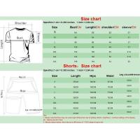 Conjunto de 2 piezas de camiseta de bola transpirable de malla de manga corta para hombre, pantalones cortos deportivos, informal de color sólido - details 0