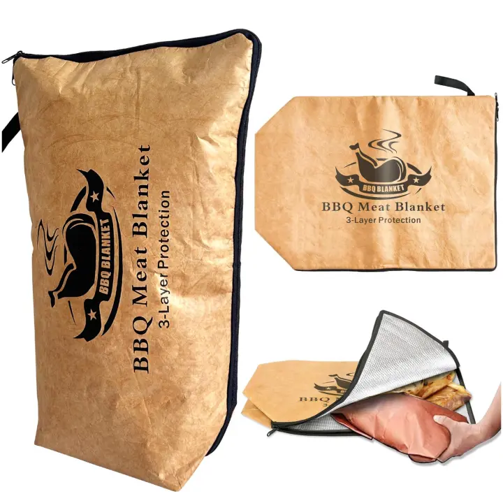 Manta de Barbacoa Aislada Bolsa de Carne Ahumada Reutilizable Ideal para Pecho, Carne de Res, Alas de Pollo Perfecto para Tailgating Tamaño 22 pulgadas - 1