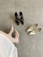 Tacones altos nuevo diseño de nicho temperamento pies no cansados ​​diamantes de imitación blanco stiletto zapatos de boda hueco sandalias - details 13
