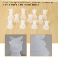 Molde de resina de silicona para ajedrez, moldes de fundición epoxi de cristal de ajedrez para manualidades DIY, fabricación de regalos de cumpleaños - details 4