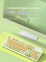 F3198 juego de teclado y ratón inalámbricos sensación mecánica conexión de tres modos teclado RGB juego oficina portátil - details 14