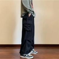 Pantalones Casuales de Primavera 2025 Cintura Elástica, Color Sólido, Múltiples Bolsillos, Estilo Suelto para Hombres y Mujeres - details 6