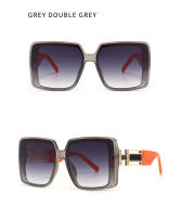 Toyear-gafas de sol cuadradas de diseñador de marca de lujo para mujer y hombre, gafas de sol Vintage con montura grande, gafas de viaje para conducir, tonos ins, UV400 - details 7