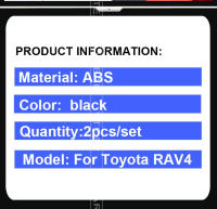Cubierta de decoración de ventana lateral para Toyota RAV4 XA50 2019-2023 en fibra de carbono ABS con estilo exterior modificado pegatinas peluche - details 2