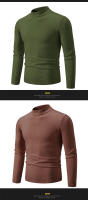 Suéter Casual de Hombre Primavera Moda Básica Sólida Cuello Mock Ajustado Comodidad Tejido de Otoño para Mujeres Material Exterior Viscosa - details 15