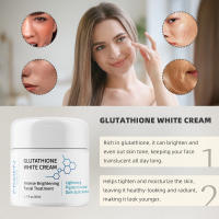 Crema facial de glutatión con ácido kójico, antioxidante suavizante, Reduce la melanina oscura, brillo hidratante, adecuado para hombres y mujeres - details 3