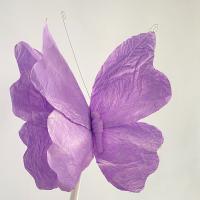 NUEVAS flores artificiales de papel con forma de mariposa, flores artificiales, fondo colorido, mariposa falsa, pared con cabeza de flor de gran escala de 30cm - details 7