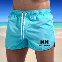 Pantalones cortos de playa para hombre, ropa deportiva de verano con bolsillos, material transpirable y de secado rápido, pantalones cortos de baño para surf. - details 6