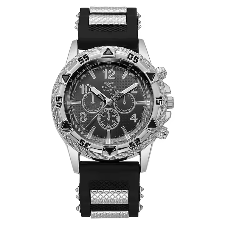 Reloj de hombre Reloj de pulsera informal con correa de silicona - 1