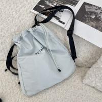Mochila con cordón de nailon de estilo coreano, bolso deportivo ligero de nailon de Color fresco, bolso de viaje al aire libre Harajuku dulce para senderismo - details 10