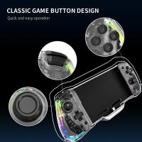 YS43 YS44 YS45 para Nintendo Switch, Gamepad todo en uno RGB, controlador de mano transparente colorido con TURBO de 6 ejes - details 4
