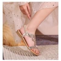 Sandalia Plana Mujer 2025 con Zarcillos Brillantes - Diseño Transpirable Boho Chic,Zapatos de Verano Cómodos para Playa y Fiesta,Moda Elegante Primavera-Verano - details 19