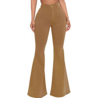 Pantalones acampanados de mezclilla elástica ajustados a la cintura HSF99 Fashion - details 54