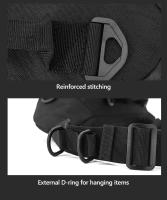 Riñonera táctica pequeña para hombre y mujer, bolsa de cintura para correr, viajar, senderismo, acampar, mochila de pecho - details 7