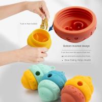 Juguete de silicona con forma de piña para perro, resistente a mordeduras, rechinar los dientes, alimentación, juguete para perro a prueba de fugas, cuenco interactivo de comida lenta para mascotas al aire libre - details 2
