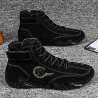 Zapatillas de deporte para hombre, botas cortas de felpa para deportes de senderismo al aire libre, zapatos informales de fondo suave para hombre, zapatos cómodos de marca originales - details 11