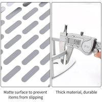 Estante esquinero para baño, organizador, cesta de pared plateada sin taladro - details 2
