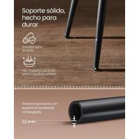 Juego de 2 Taburetes de Bar Taburetes de Cocina, Taburetes de Desayuno, Cuero Sintético con Costuras 76,2 cm de Alto, Silla Comedor, Fácil Montaje, Negro - details 35
