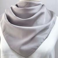 Pañuelo para la cabeza de 70x70cm para mujer, pañuelos para el pelo de satén de seda, pañuelo bonito para mujer, bufandas para el cuello para mujer, verde, negro y blanco - details 12