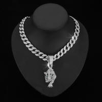Collar De Leopardo Y Guepardo Con Colgante De Animal Estilo Hip Hop Joyería Europea Y Americana Adorno Para Amantes Del Rock - details 4