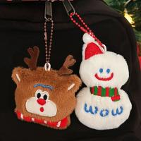 Llavero de Peluche de Navidad Kawaii Muñeco Relleno de Dibujos Animados de Papá Noel - details 5
