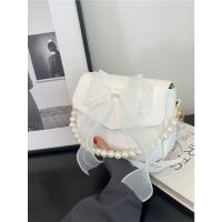 Glovento-Bolso Mini Cuadrado para Mujer |   Lazo y Perlas Elegantes |   Regalo San Valentín - details 5